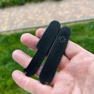 Victorinox 91mm/91mm plus micarta Scales Black