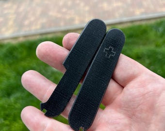 Victorinox 91mm/91mm plus micarta Scales Black