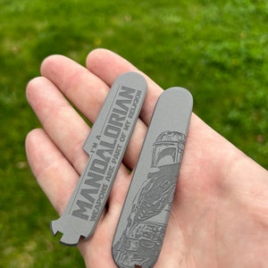 Victorinox 91mm scales plus Titanium &quot;Mandalorian Custom&quot;