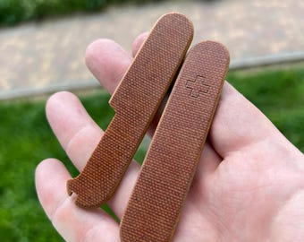 Victorinox 91mm/91mm plus micarta Scales Canvas