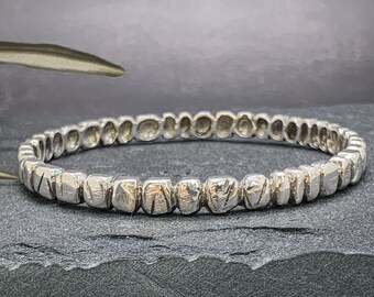 Handmade Thick Bangle Bracelet, Stacking Bangle, Silver Bangle, Gold Bangle Bracelet
