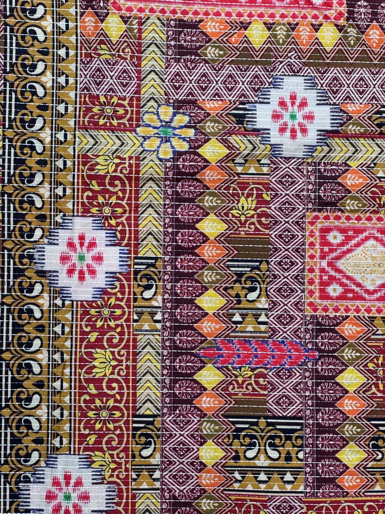patchwork cotton fabric