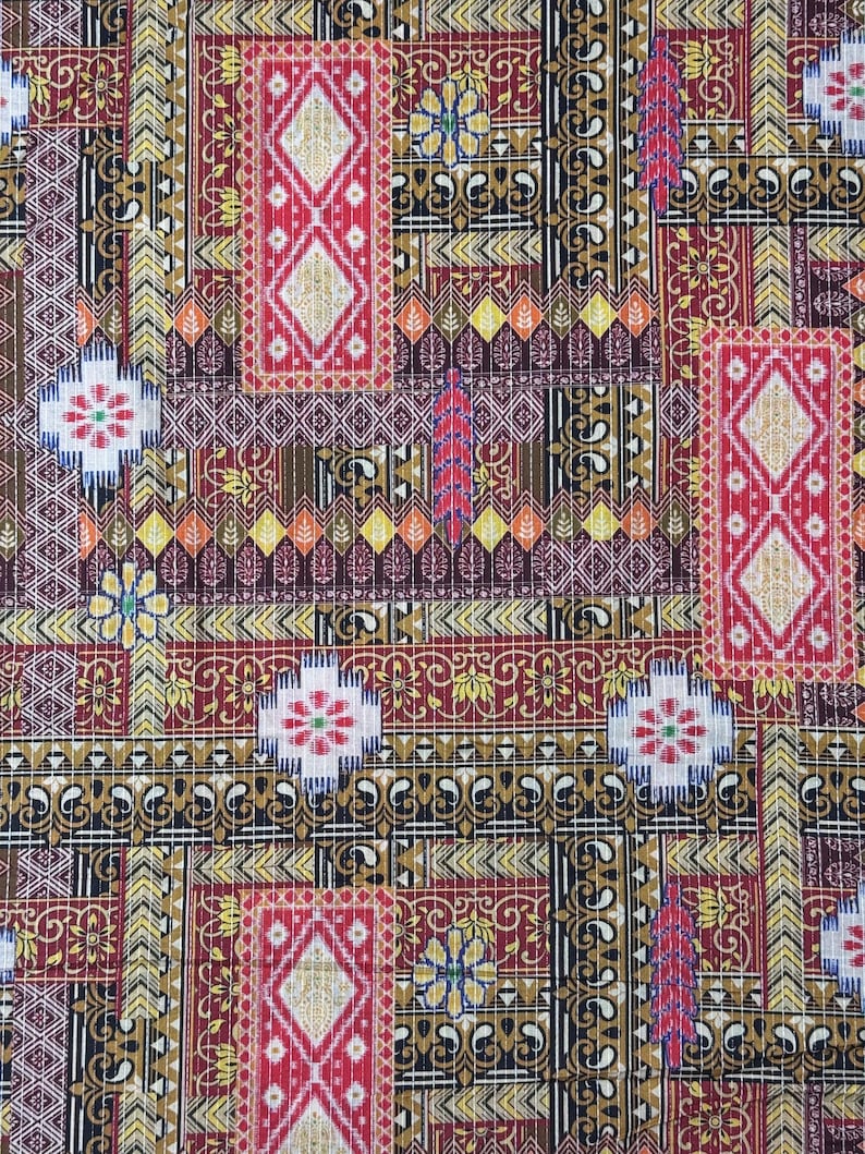patchwork cotton fabric