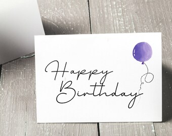 Printable Birthday Card in A6 Size Card Instant Digital | Etsy