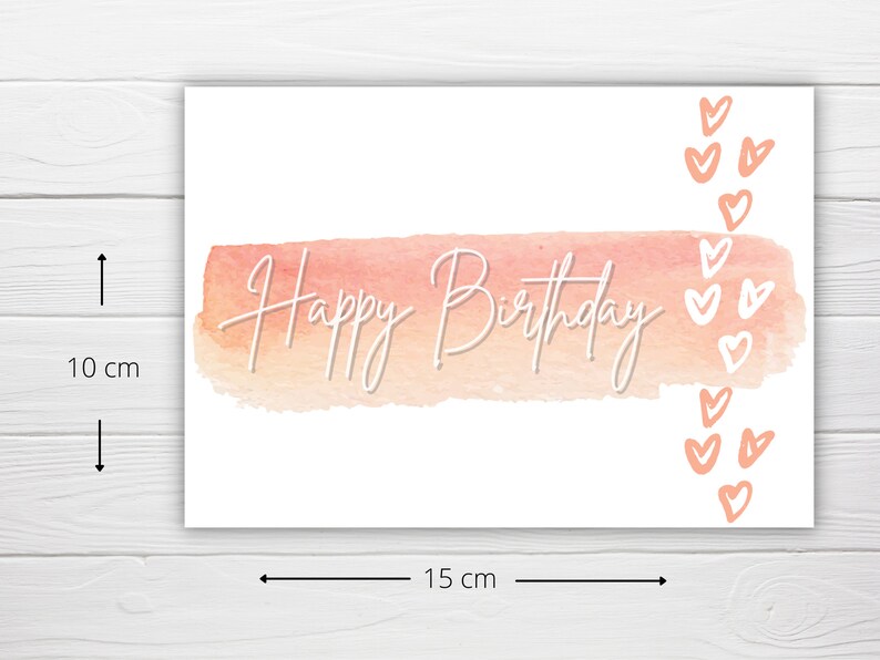 Printable Birthday Card 4x6 Inch / A6 Size Card Instant - Etsy Canada