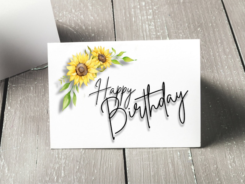 Printable Birthday Card 4x6 Inch Instant Digital Download - Etsy