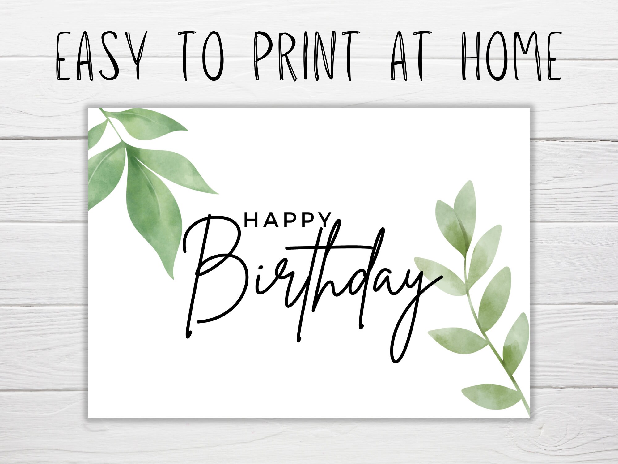 Printable Birthday Card in A6 Size Card / 4x6 Inch Instant - Etsy