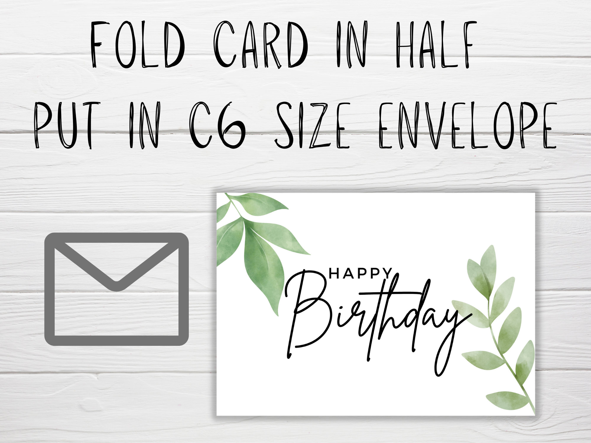 Printable Birthday Card in A6 Size Card / 4x6 Inch Instant - Etsy