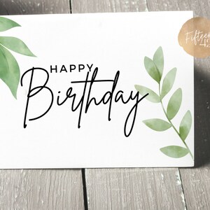 Printable Birthday Card in A6 Size Card / 4x6 Inch Instant - Etsy