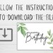 Printable Birthday Card in A6 Size Card / 4x6 Inch Instant - Etsy