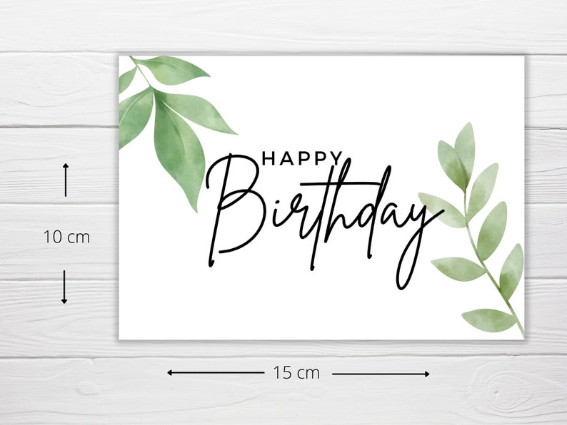 Printable Birthday Card in A6 Size Card / 4x6 Inch Instant - Etsy