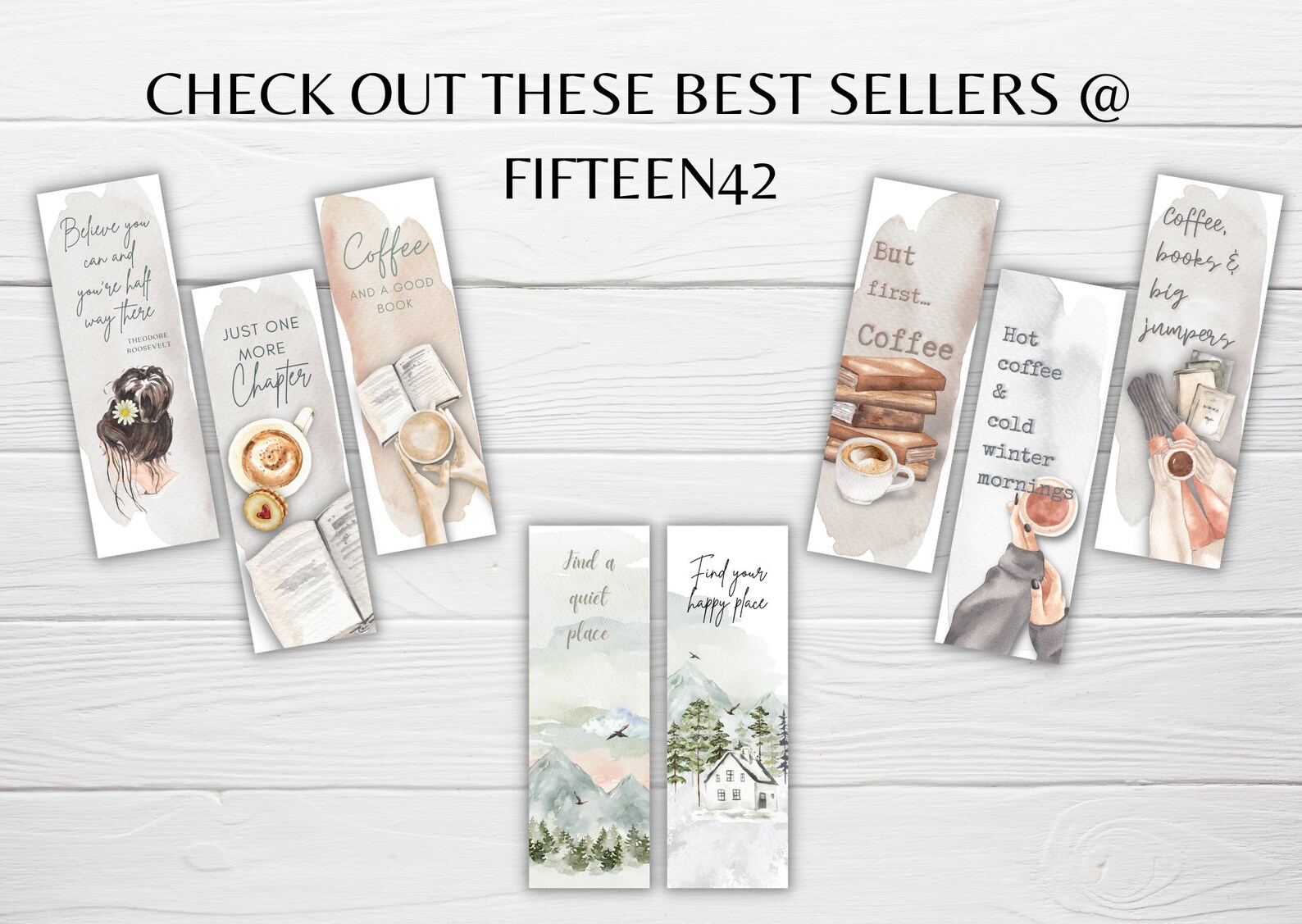 Printable Bookmark Png Digital Bookmark Motivational Quote Bookmark