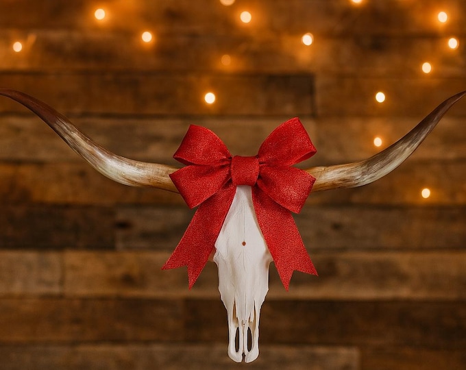 Featured listing image: Longhorn Skull | Repurposed Art | Heirloom Western Decor 861