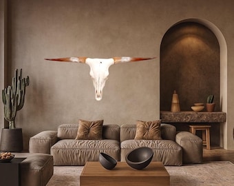 Longhorn Skull | Rustic  Legacy Art | Western Decor 770