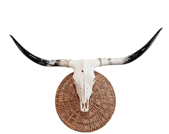Longhorn Steer Skull Rustic Cow Skull Skull Art Unique Wedding Decor ...