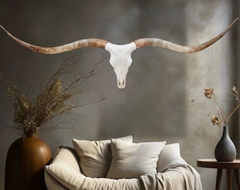 Longhorn Skull | Modern Organic | Repurposed Authentic Art 846