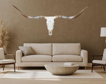 Longhorn Skull | Repurposed Art | Heirloom Western Decor 839