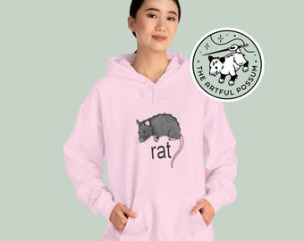 Rat Unisex Medium/heavy Weight Unisex Hooded Sweatshirt - Etsy