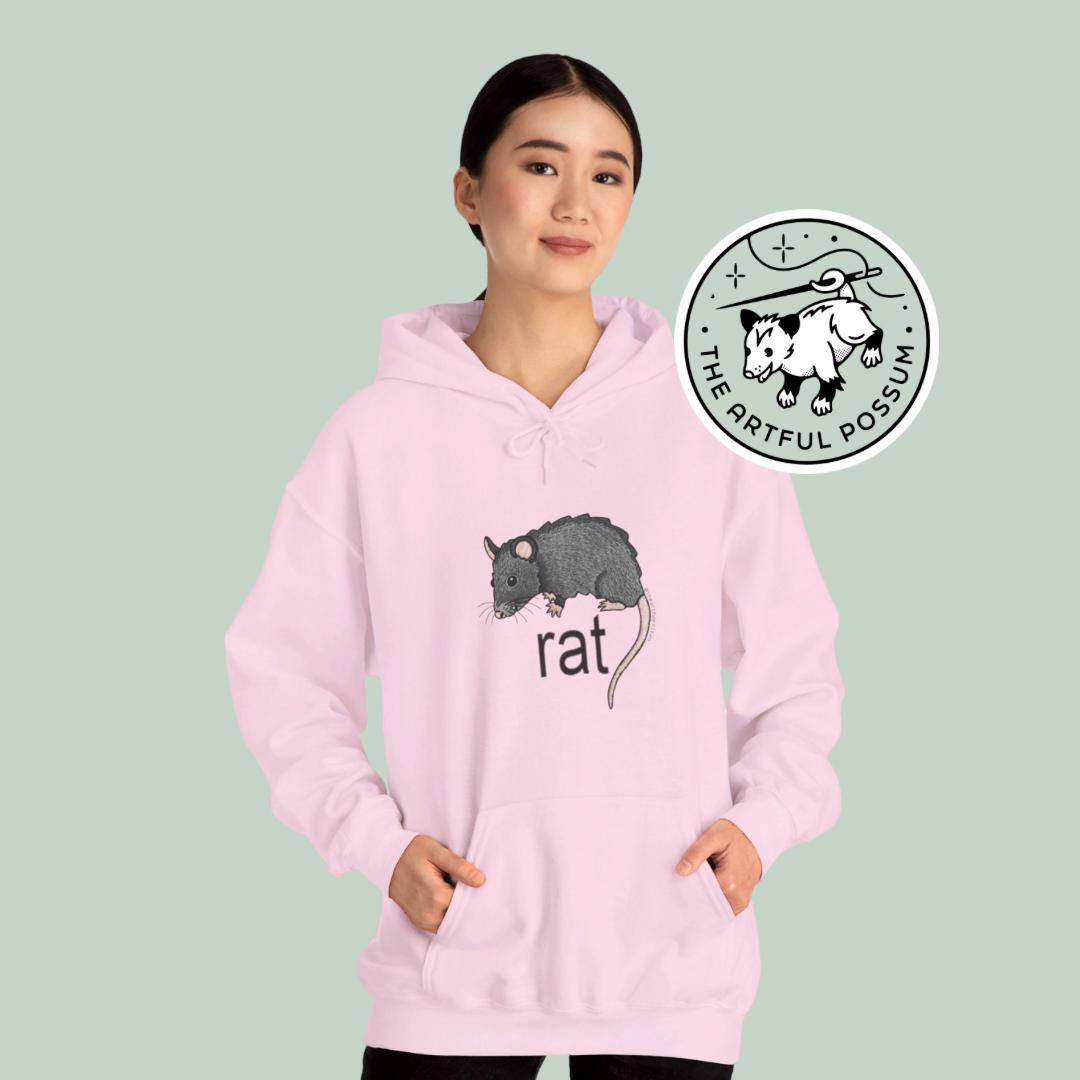 Rat Unisex Medium/heavy Weight Unisex Hooded Sweatshirt - Etsy