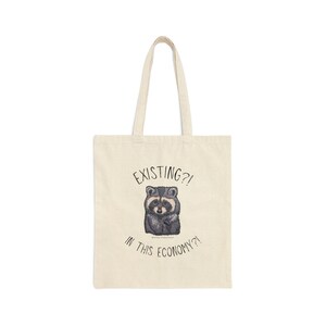 Feral Streep Existential Crisis Raccoon Hand Embroidery PRINT Cotton ...