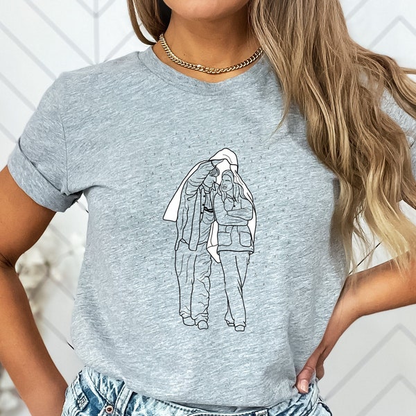 DC / Camiseta con cuello redondo I Say We Walk / Camiseta con diseño de boceto de estilo minimalista de Dawson y Joey de ajuste unisex