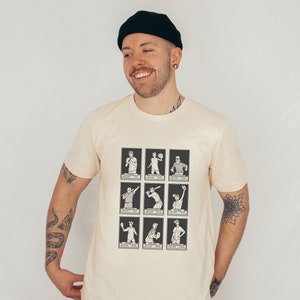 Camiseta de cuello redondo de The Sandlot / Baseball Cards / Camiseta unisex de corte minimalista con dibujo artístico de película de béisbol de los años 90