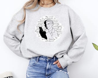 BtVS | Always Been Bad Crewneck Sweatshirt | Unisex Fit Spike and William Minimalist Style Sketch Art Loungewear Top