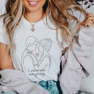 DC | I Remember Everything Crewneck Tee | Unisex Fit Pacey Joey Minimalist Style Sketch Art T-Shirt