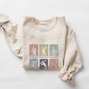 The Sandlot / Felpa girocollo con carte da baseball / Felpa unisex con cappuccio e stampa minimalista anni '90 di film di baseball