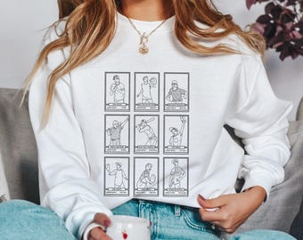 The Sandlot | Baseball Cards Crewneck Sweatshirt | Unisex Fit 90’s Baseball Movie Minimalist Style Sketch Art Loungewear Top