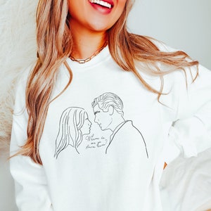Sudadera con cuello redondo BtVS / ¿A dónde vamos desde aquí? / Ajuste unisex Buffy Spike Once More With Feeling Estilo minimalista Sketch Art Loungewear