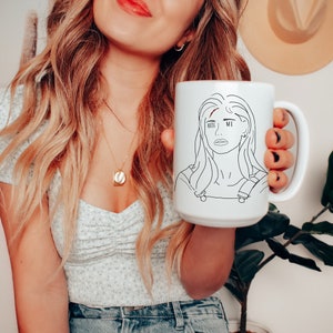 BtVS | Bite Me Keramikbecher | Buffy the Vampire Slayer Buffy Summers Zitat Minimalistische Kunstwerk Kaffeetasse