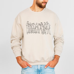 The Sandlot | The Team Crewneck Sweatshirt | Unisex Fit 90’s Baseball Movie Minimalist Style Sketch Art Loungewear Top
