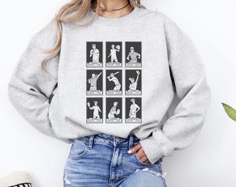 The Sandlot | Baseball Cards Crewneck Sweatshirt | Unisex Fit 90’s Baseball Movie Minimalist Style Sketch Art Loungewear Top