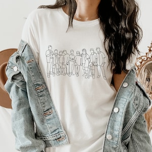 Das Sandlot | Das Team Rundhals-T-Shirt | Unisex Fit 90s Baseball Film Minimalist Style Sketch Art T-Shirt