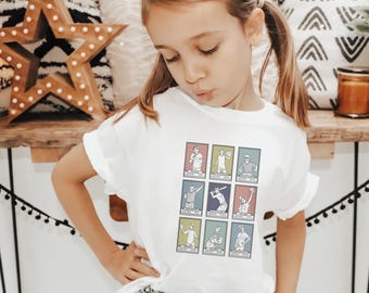 The Sandlot | Colorful Baseball Cards Youth Crewneck Tee | Unisex Fit 90s Baseball Movie Minimalist Style Sketch Art Kids T-Shirt