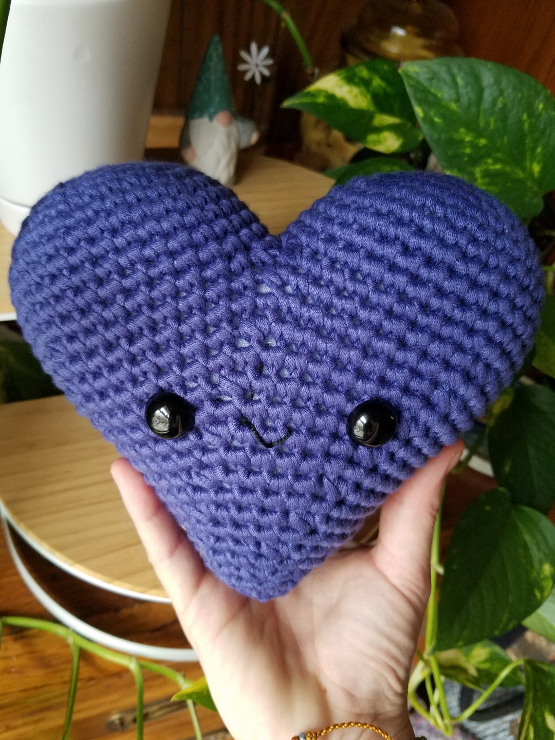 Crochet Heart Stuffed Animals Etsy