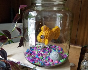 Crochet Fish in Jar - Etsy