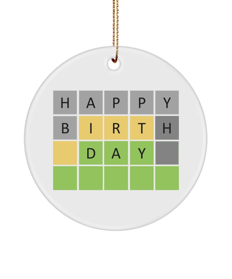 Funny Wordle Ornament Wordle Party Decoration Birthday or Etsy Canada