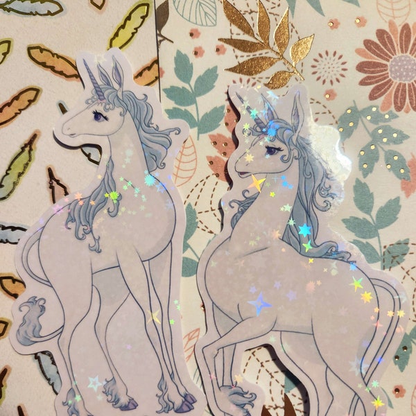 The Last Unicorn duo vinyl sticker