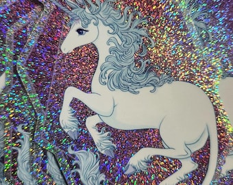 Der letzte Einhorn-Vinyl-Sticker