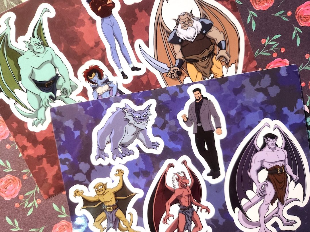 Gargoyles Clan 90's Sticker Sheet - Etsy