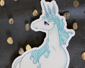 The Last Unicorn turn vinyl sticker