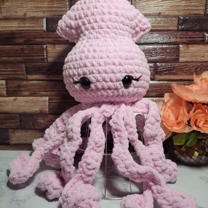 Handmade Crochet Squid