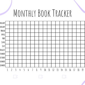 Monthly Coloring Book Tracker