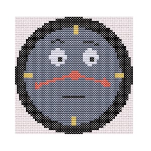 DHMIS Clock Cross Stitch Pattern