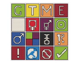 AO3 Work Symbols Cross Stitch Pattern - Etsy