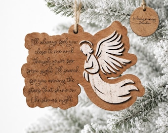 Angel Ornament - In Memory Ornaments - SVG - Digital Download - Christmas ornaments - Glowforge file - laser file - Christmas Laser File