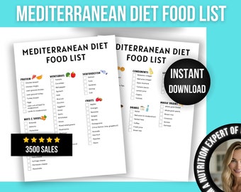 Mediterranean Diet Food List: Beginner Grocery Guide (PDF)