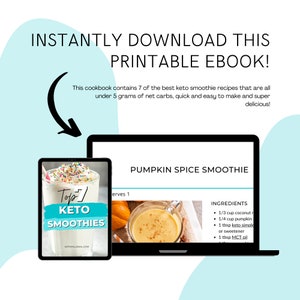 Keto Smoothies for Weight Loss, 7 Printable Recipes, Best Keto ...